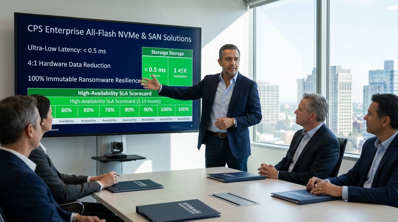 Almacenamiento Empresarial SAN, NAS y Arreglos All-Flash
